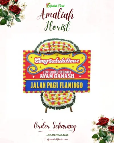Bunga Papan Congratulation di Sembung Gede